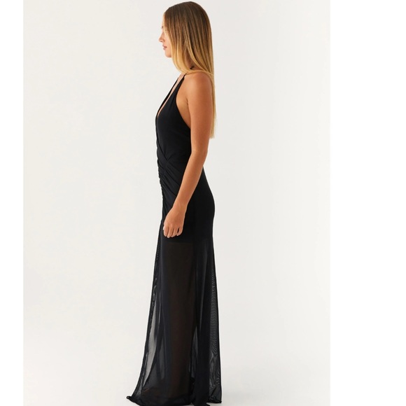 NWT Peppermayo Black Halter Maxi Dress - Picture 3 of 4